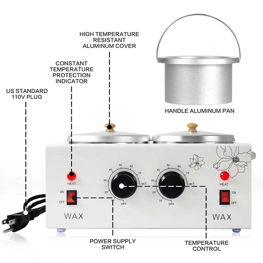 folconroad wax warmer with adjustable temperature control for gentle waxing