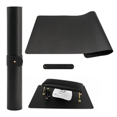 Foldable Nail Art Table Mat with waterproof surface for spill-free manicures.