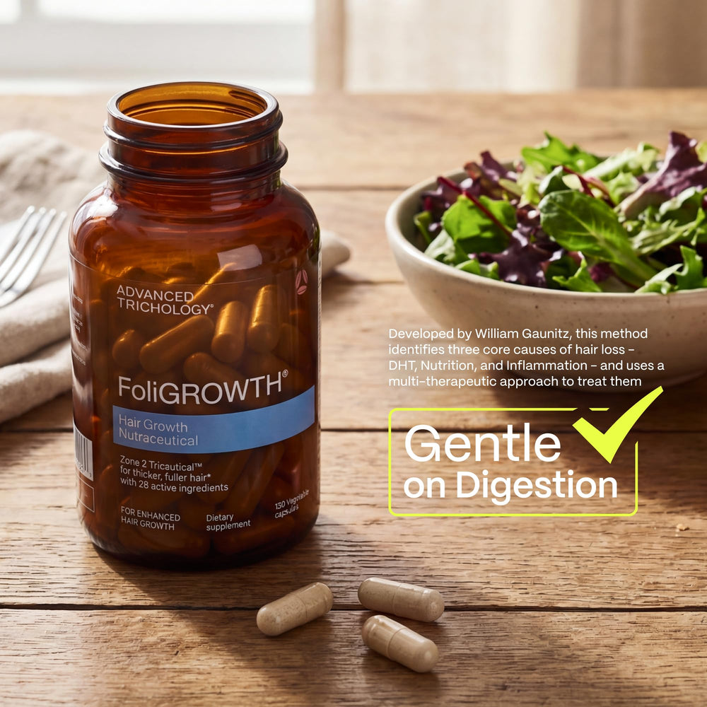 FoliGROWTH gluten free vegetarian formula label