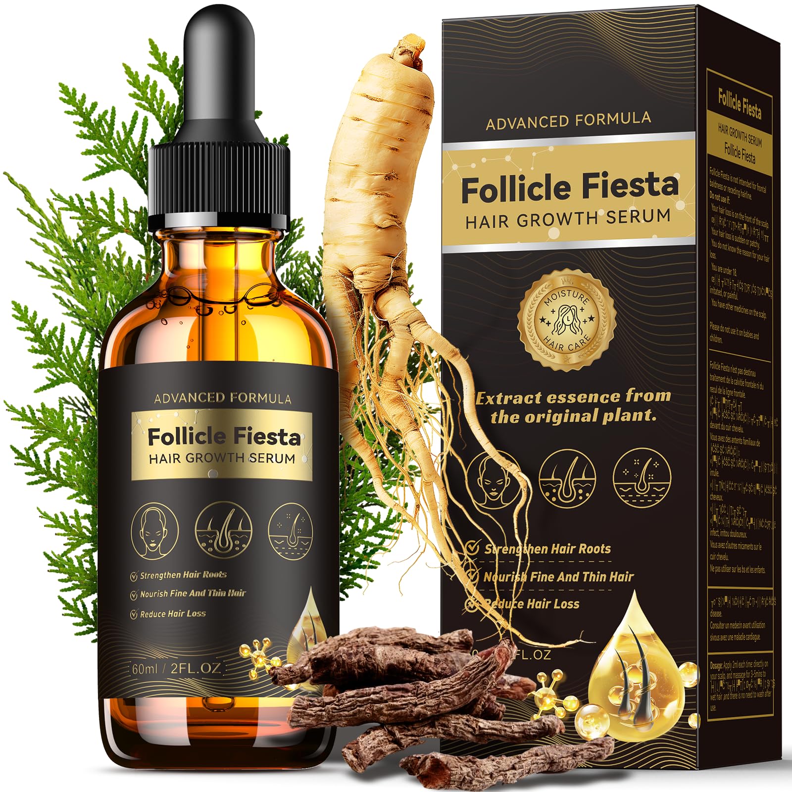 Folivive Sérum: resultados-densidad-cabello, posibles mejoras en grosor y volumen.