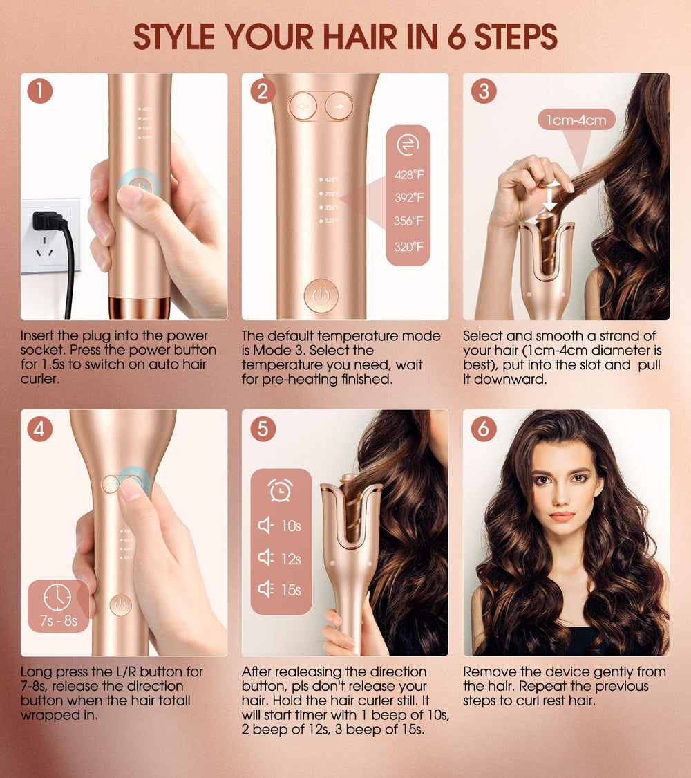 Follexmoe iron uses ceramic tourmaline for smooth, frizz-reducing heat.