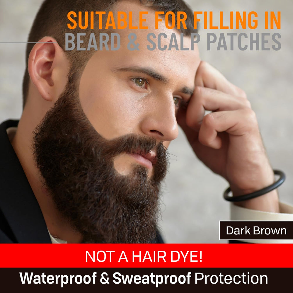 Follicle Booster Beard Pen dark brown pack shot for home grooming.