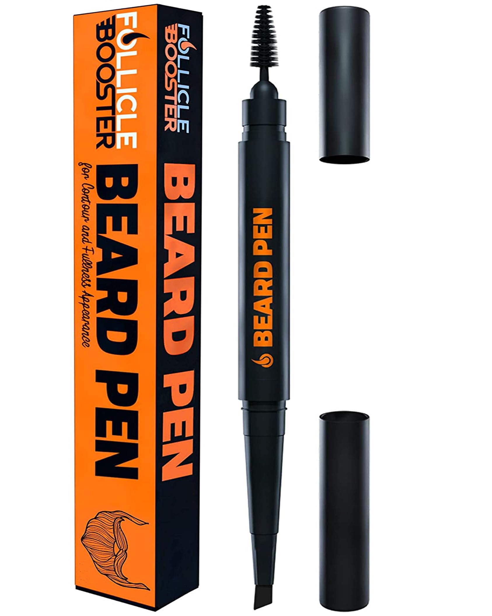 FOLLICLE BOOSTER beard pen filler pack offers easy at-home patch coverage.