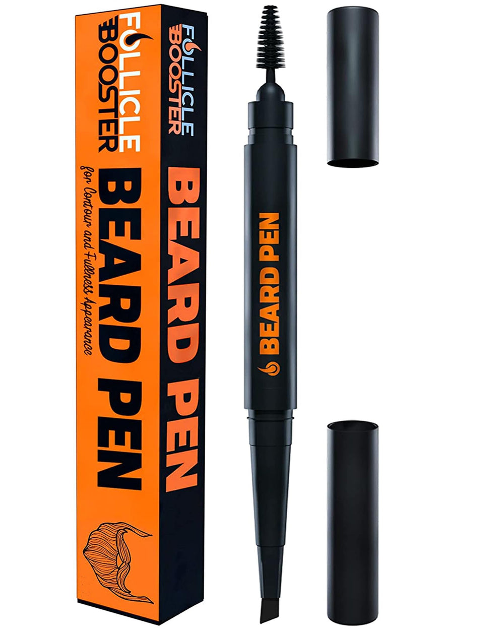 FOLLICLE BOOSTER beard pen filler pack offers easy at-home patch coverage.