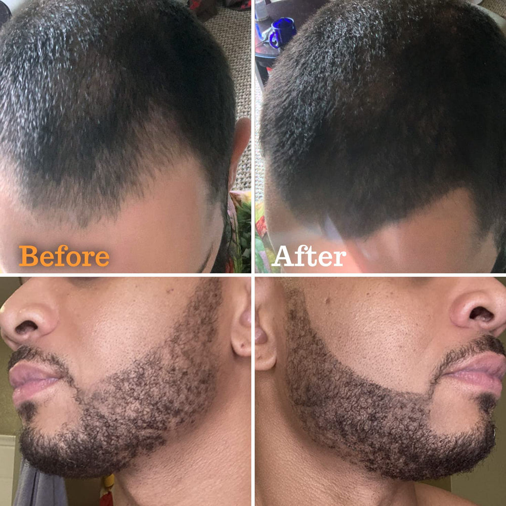 Close-up of the pen tip for precise beard touch-ups.
