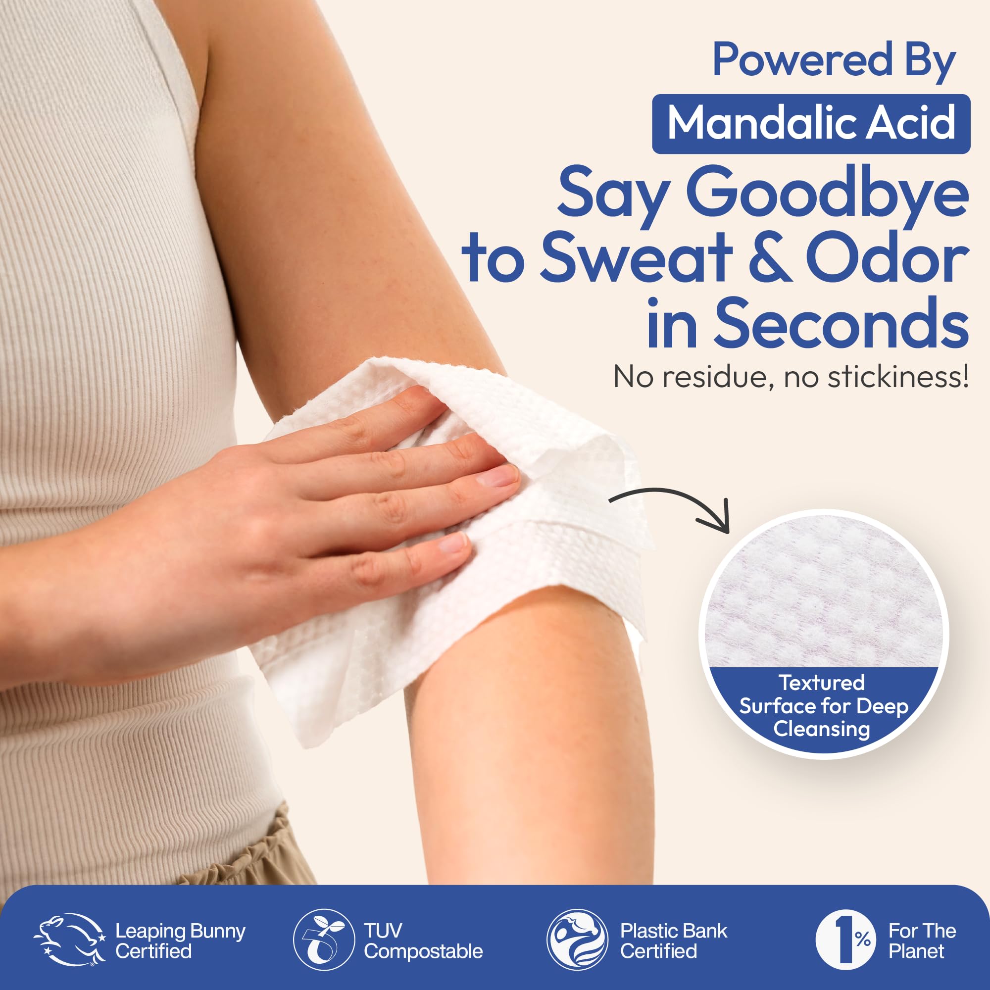 FOMIN acidified travel deodorant wipes plastic-free packaging for eco-conscious travel