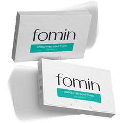 FOMIN hojas-jabon-papel formato portátil para lavado de manos en viaje