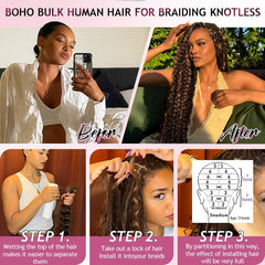 FONFUNY knotless no-weft design enhances comfort during long wear