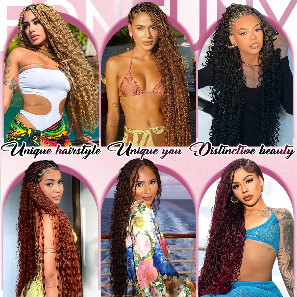 FONFUNY lightweight bulk hair ideal for African American styling