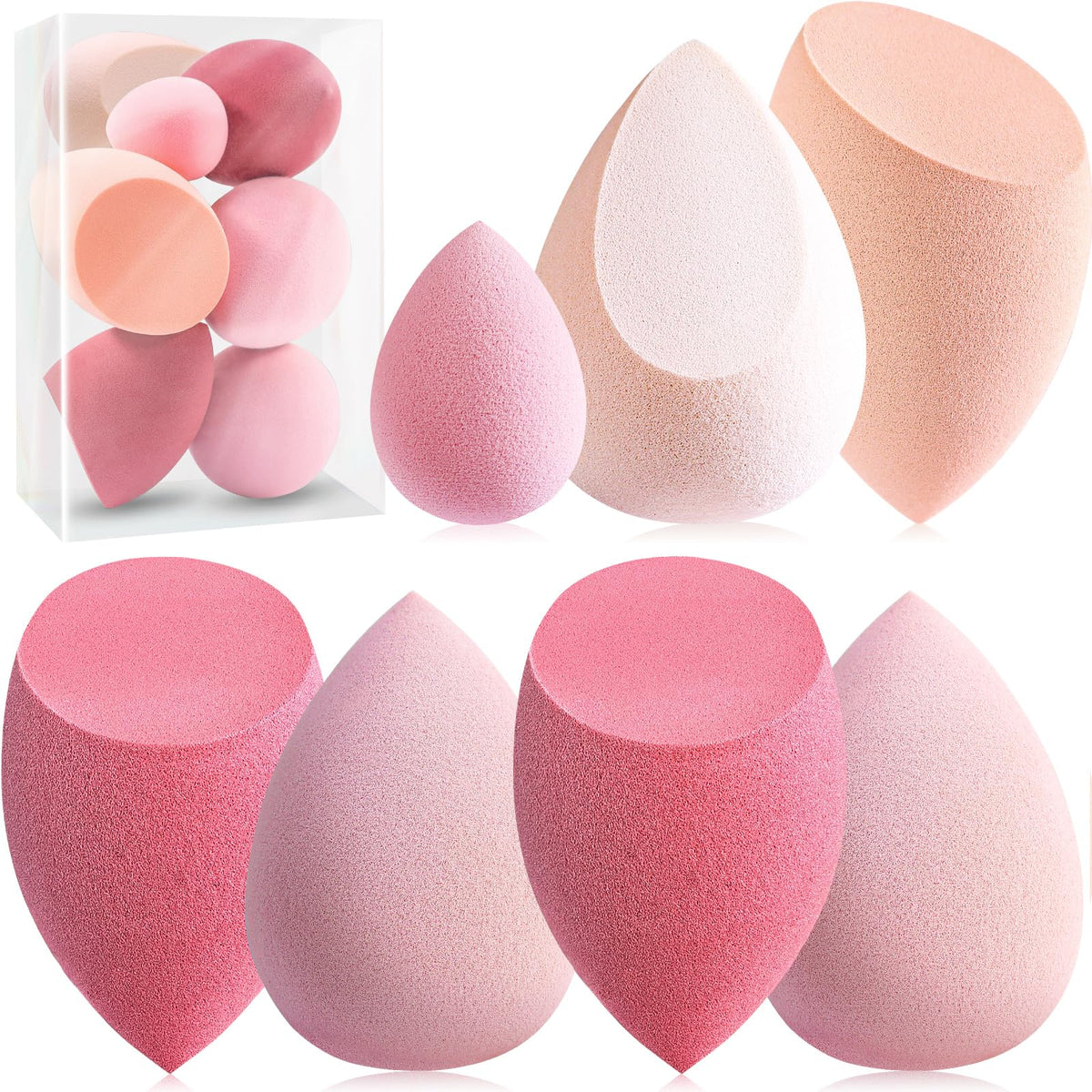 Foonbe blender sponges 7-pcs angled for precise contour blending and a flawless finish.