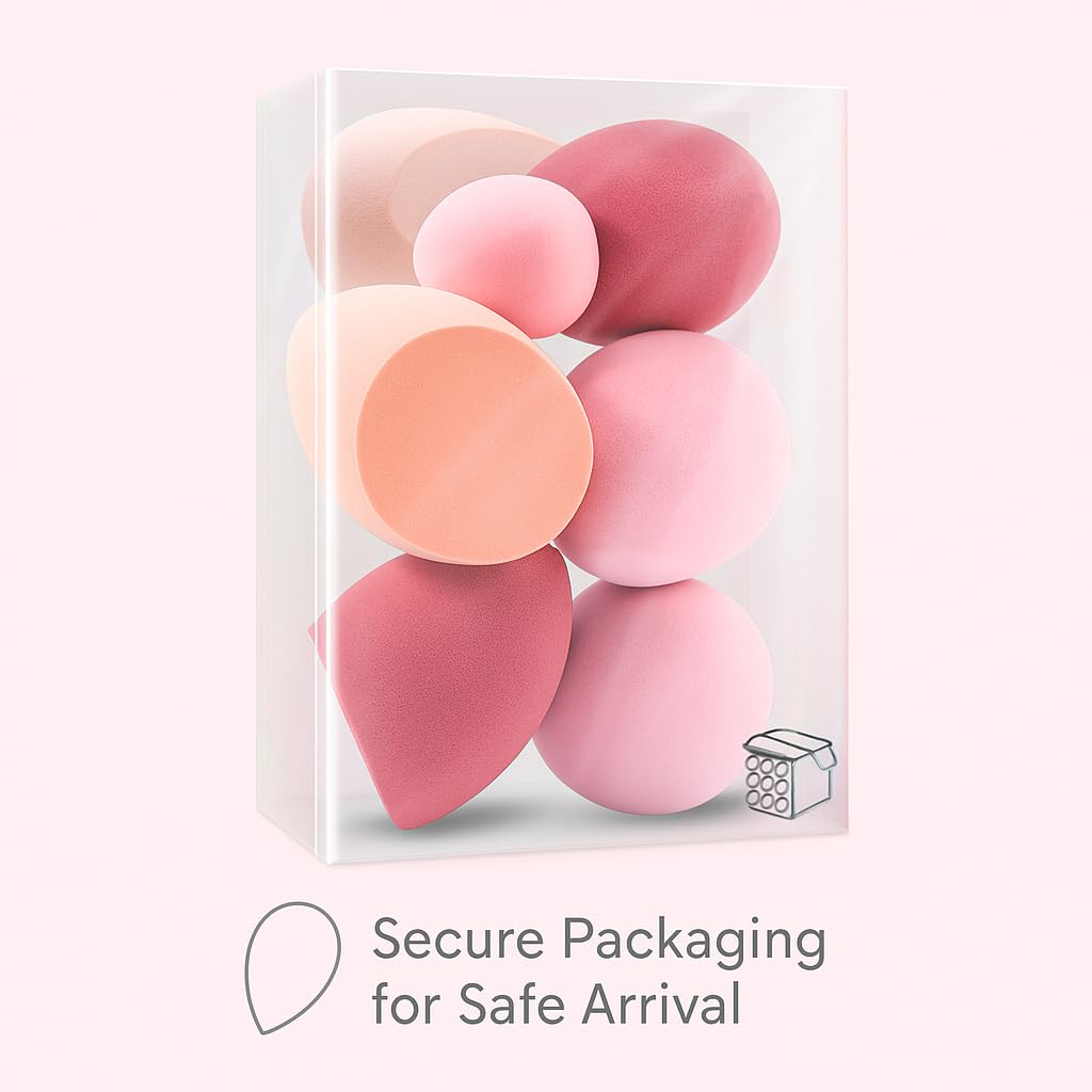 Foonbe sponges damp for dewy looks with light, even coverage.