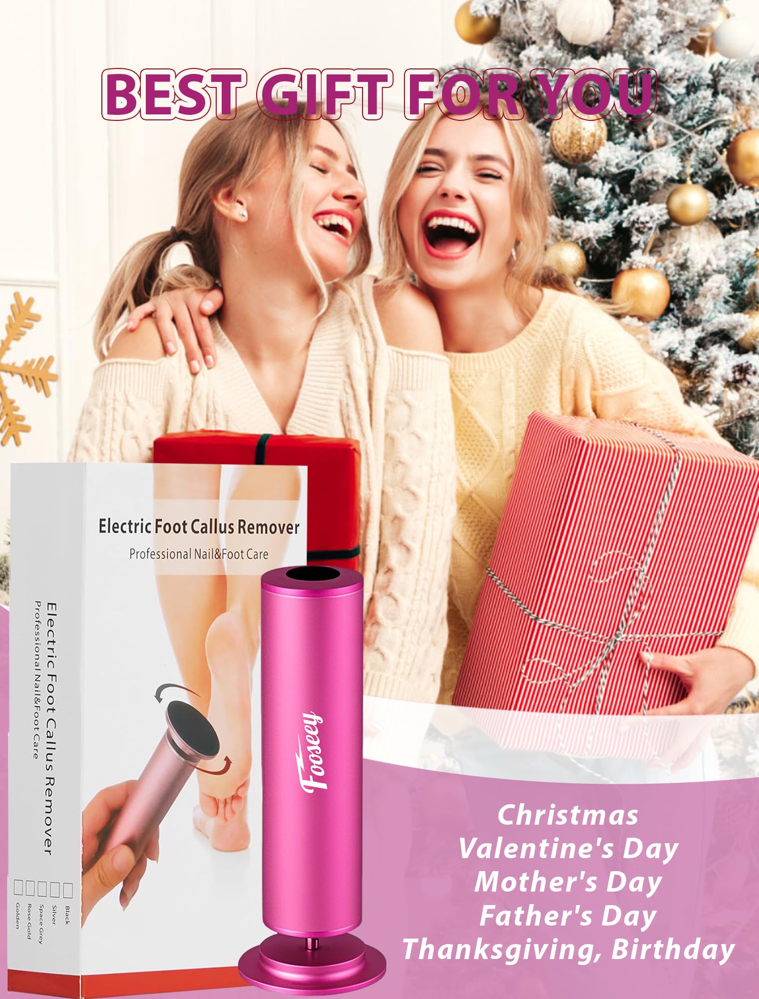 Fooseey fine discs for gentle smoothing of dry skin