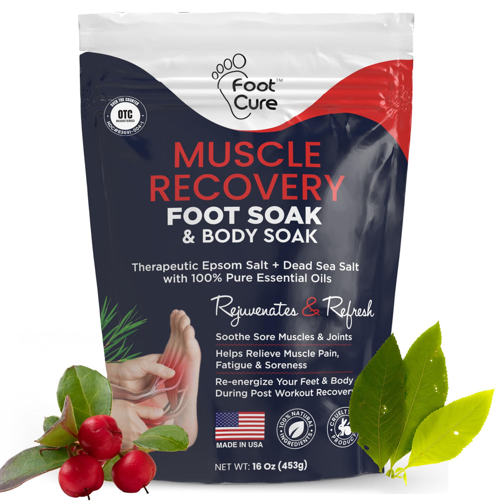 Foot Cure: baño de pies con sales de Epsom para suavizar piel y relajar.
