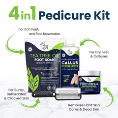 FOOT CURE Callus Remover Gel on rough skin for smoother feet