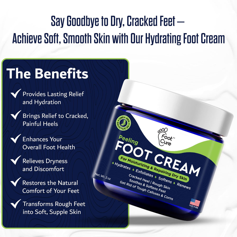 FOOT CURE crema de pies, aplicación suave que suaviza talones y callos.