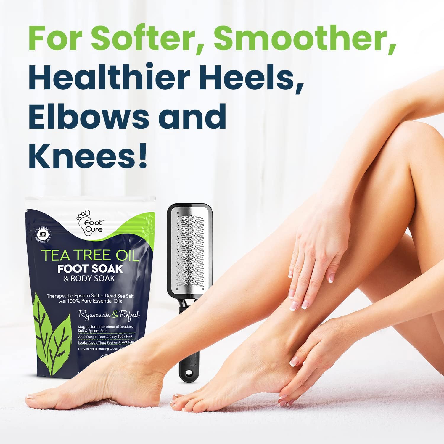 FOOT CURE Soak feet in relaxing herbal bath with salts