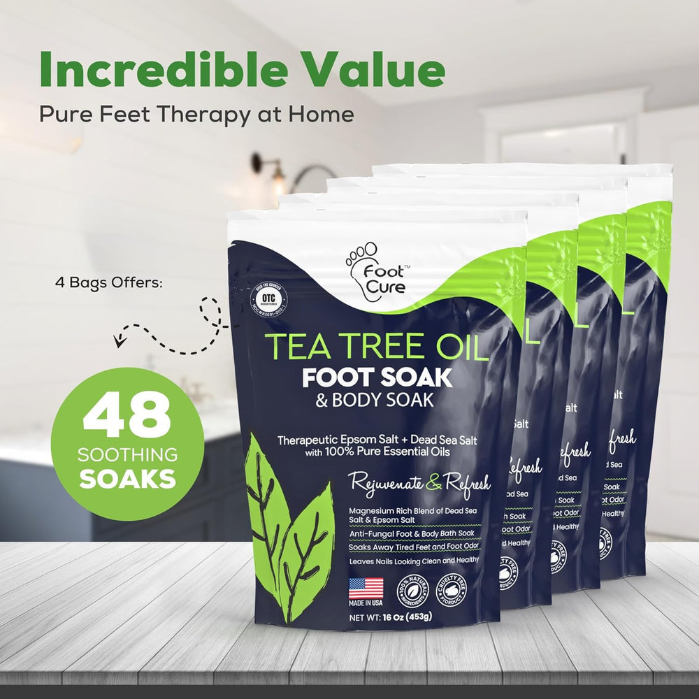 Foot Cure Pack 4 foot soak box showing convenient multi-pack