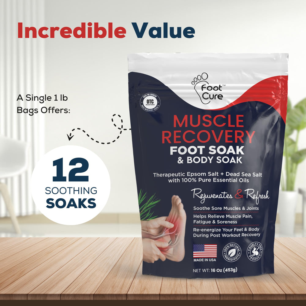 Foot Cure: pies suaves al suavizar callos con sal de Epsom y aceites naturales.