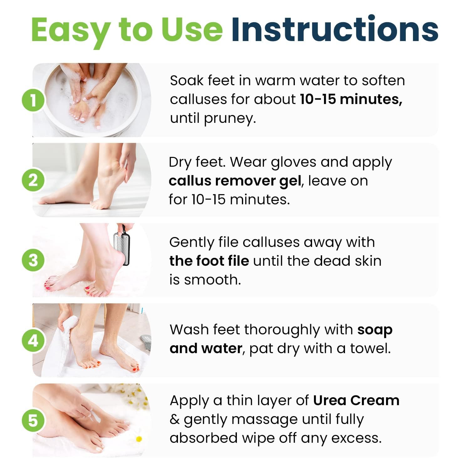 FOOT CURE Tea Tree Foot Soak Salts in bowl for refreshing foot soak