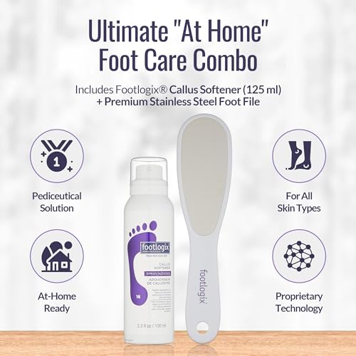 Footlogix Double-Sided Foot File removes dead skin for smoother heels.
