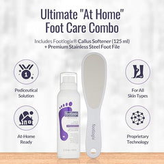 Footlogix Double-Sided Foot File removes dead skin for smoother heels.