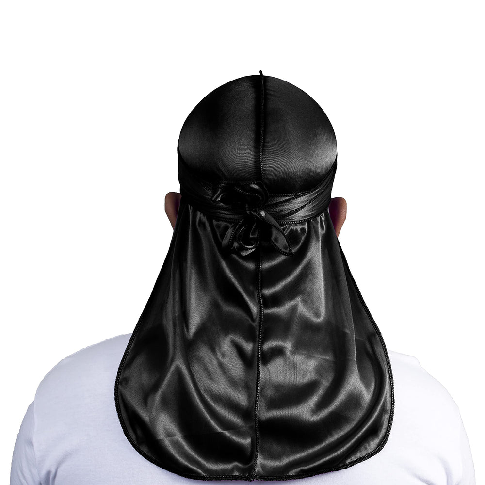 ForceWave durag con cola de 43 pulgadas para mayor cobertura y ajuste seguro.