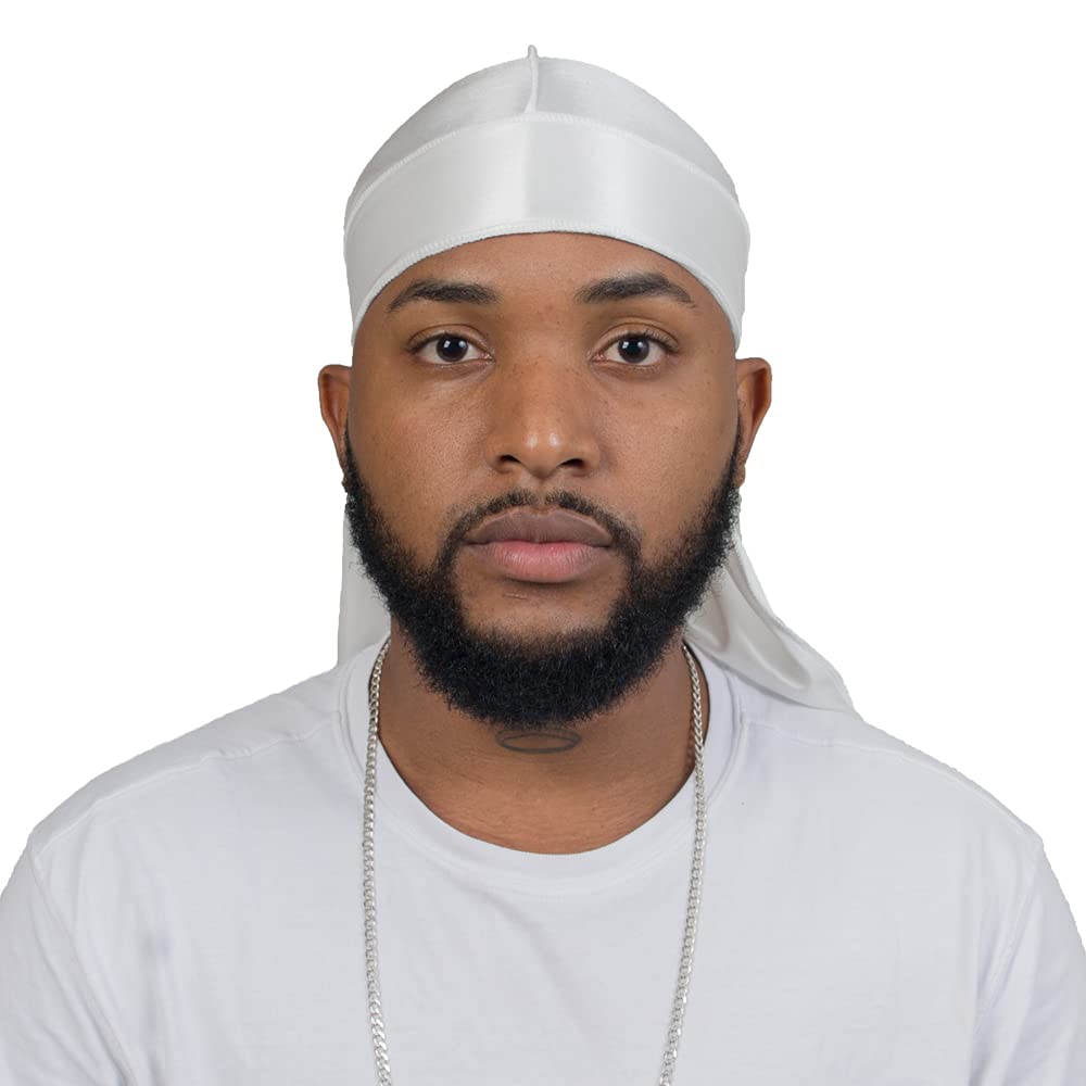 ForceWave durag satinado azul para ondas 360, añade brillo suave y comodidad diaria.