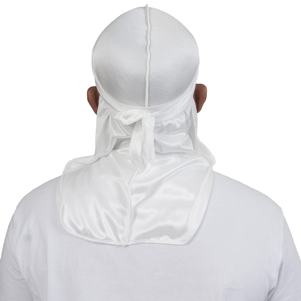 ForceWave durag satinado gris para ondas 360, controla la humedad para estilos definidos.