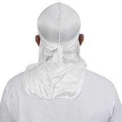 ForceWave durag satinado gris para ondas 360, controla la humedad para estilos definidos.