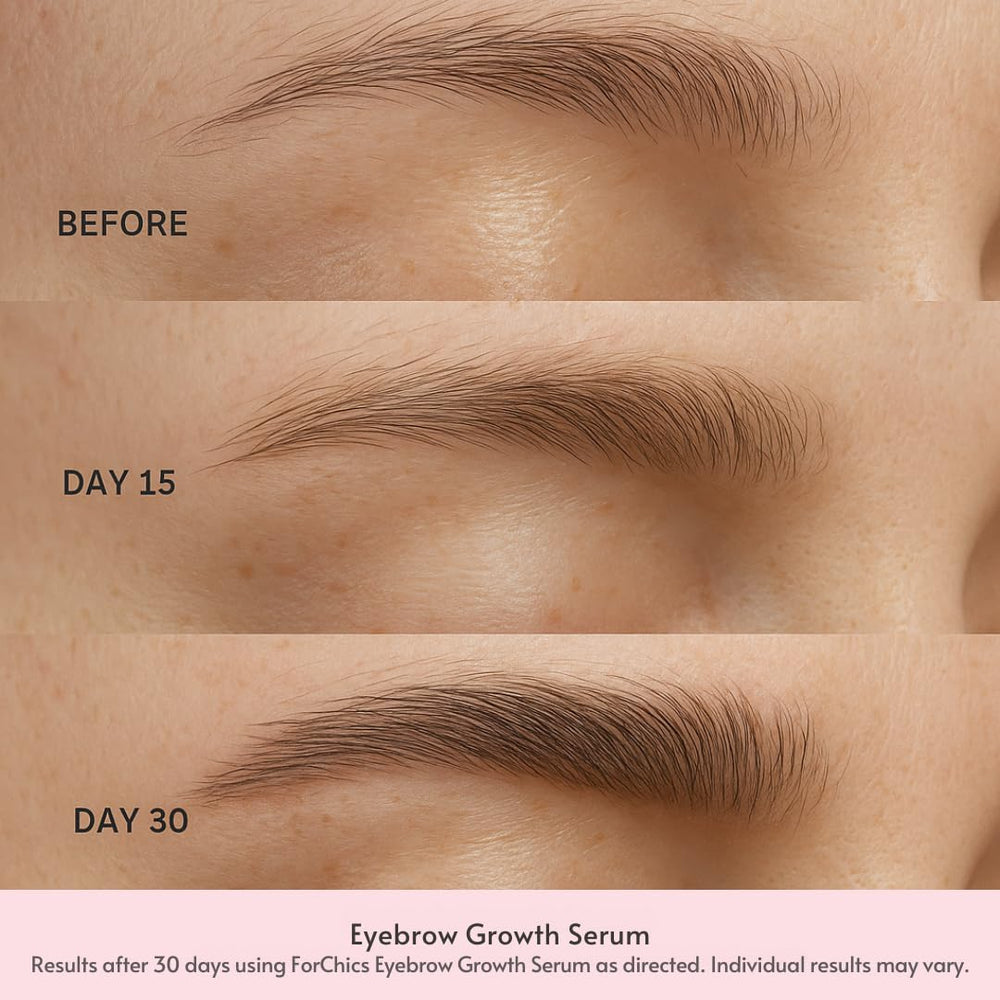 ForChics Eyebrow Growth Serum applicator fine-tip for precise nightly use.