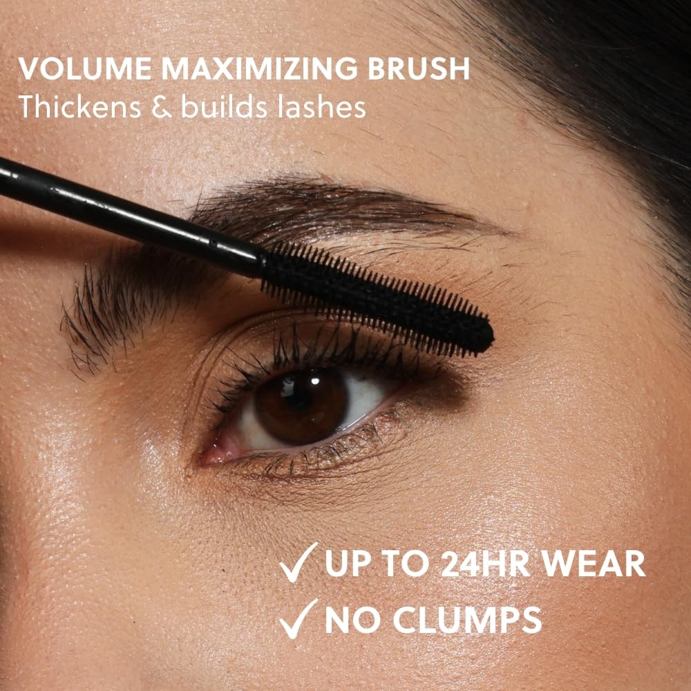 ForChics Nourishing Mascara hormone-free label communicates a safe, daily-wear formula.