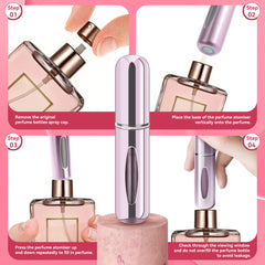 forebile glossy bottle finishes in silver pink gold black