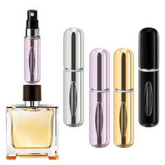 forebile refillable perfume atomizer in silver, compact travel bottle