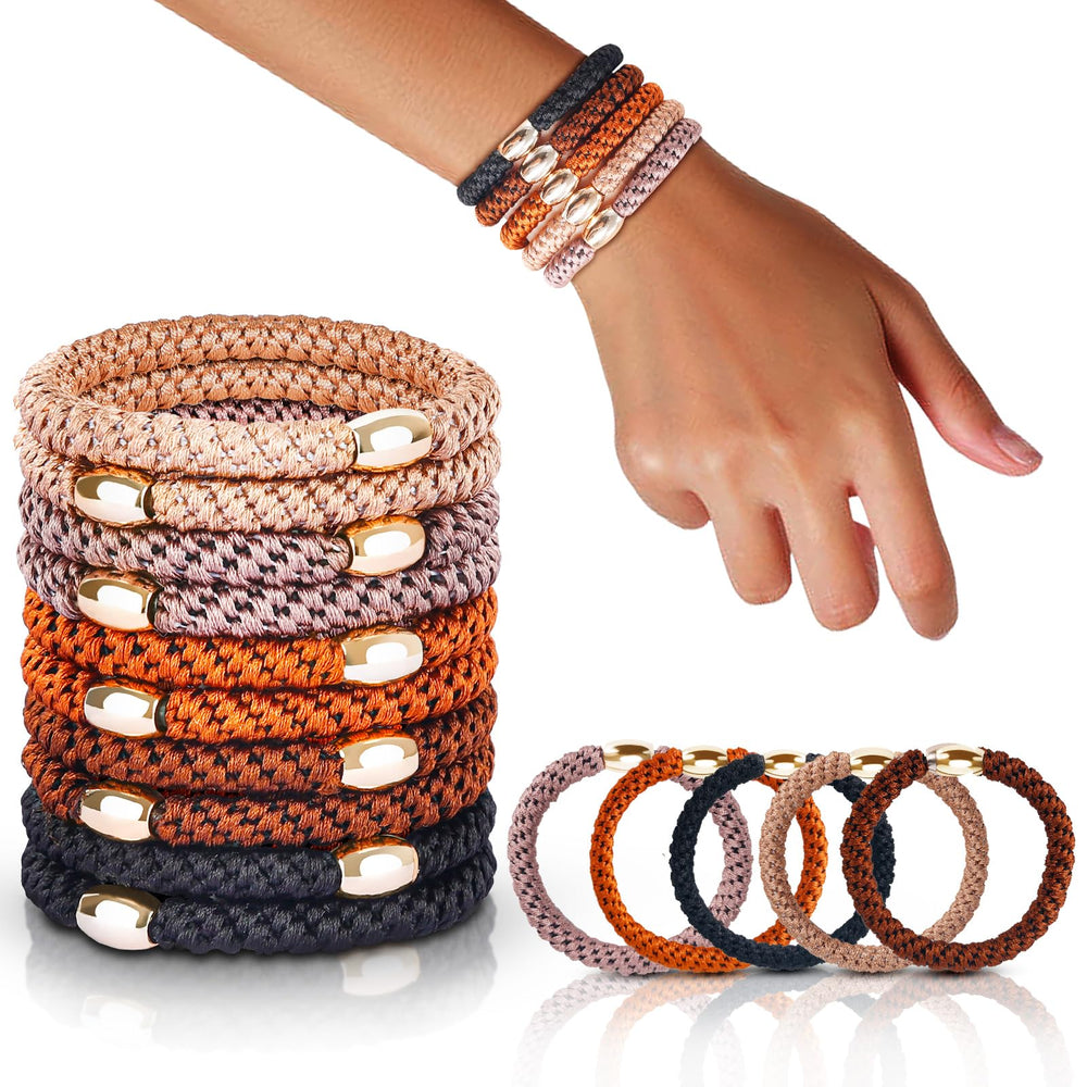 FORENEE seamless braid hair ties offer no-damage hold for ponytails.