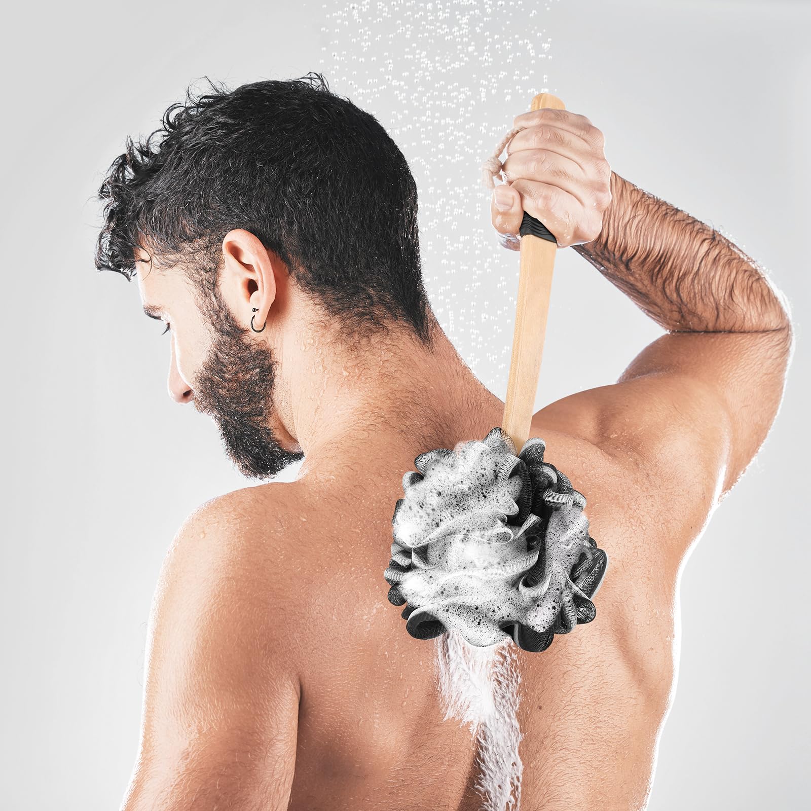 forenee lufa exfoliación suave para piel sensible durante la ducha.