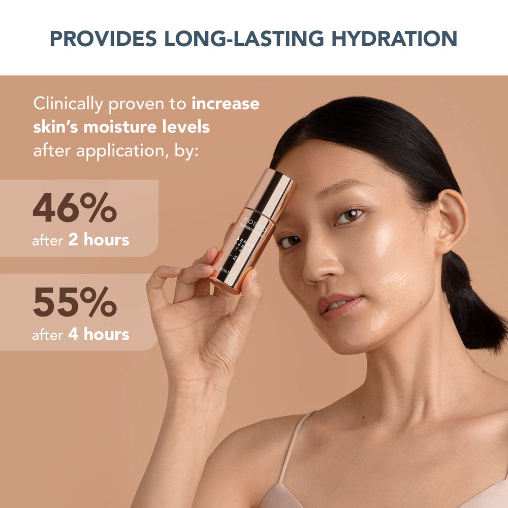FOREO Supercharged Serum 2.0 silky texture demonstrating lightweight, non-stick glide.