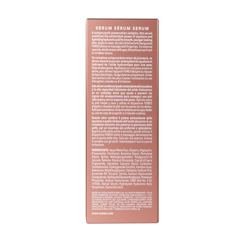 FOREO Supercharged Serum 2.0 vegan cruelty-free formula for clean skincare.