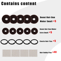 FORESRUM gomas elásticas para cabello sostienen el recogido con comodidad.