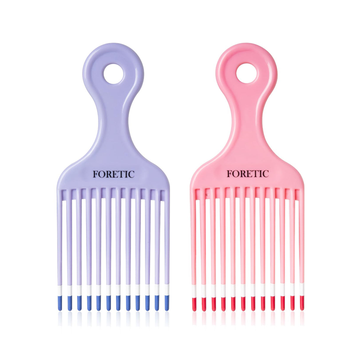 Foretic Smooth Hair Pick Comb for curly hair, gentle detangling and shaping