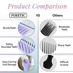 Foretic Smooth Hair Pick helping long hair with styling and lift