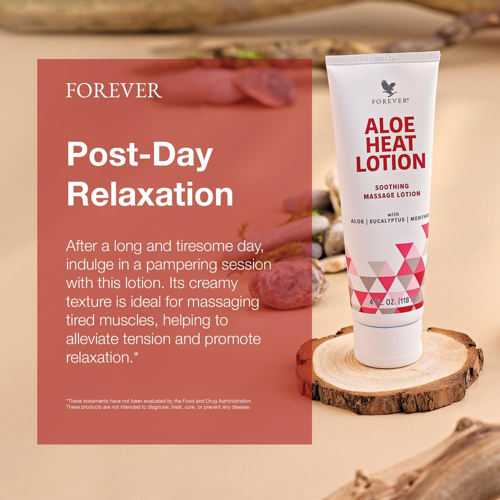 Forever Living Aloe Heat Lotion: fórmula apta para veganos y vegetarianos.