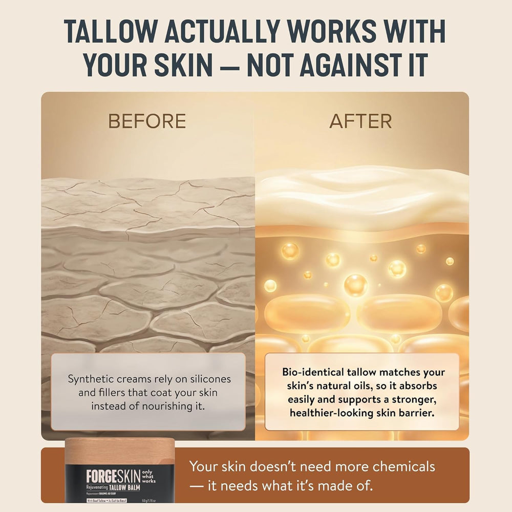 Morning routine with Forge Skin Wrinkle Defense Balm delivers day-long moisture