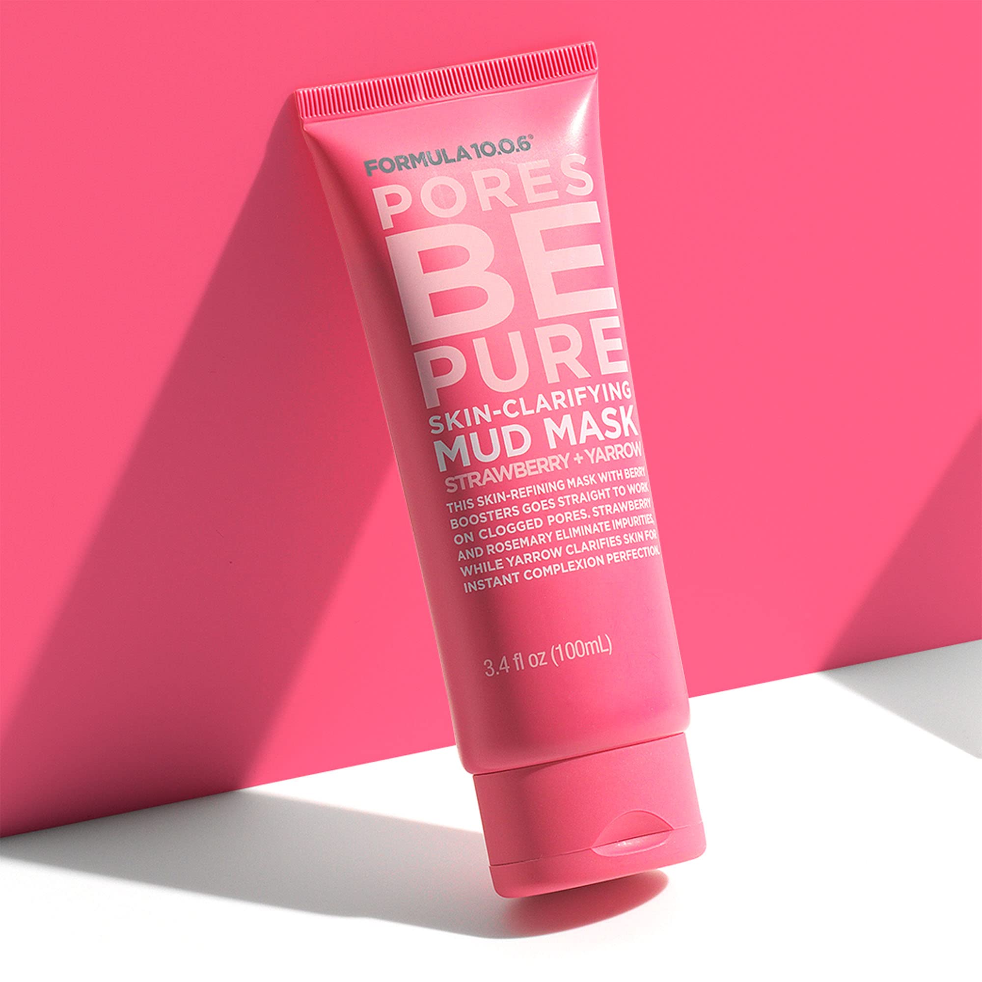 FORMULA 10.0.6 Pores Be Pure botanicals including strawberry and rosemary.
