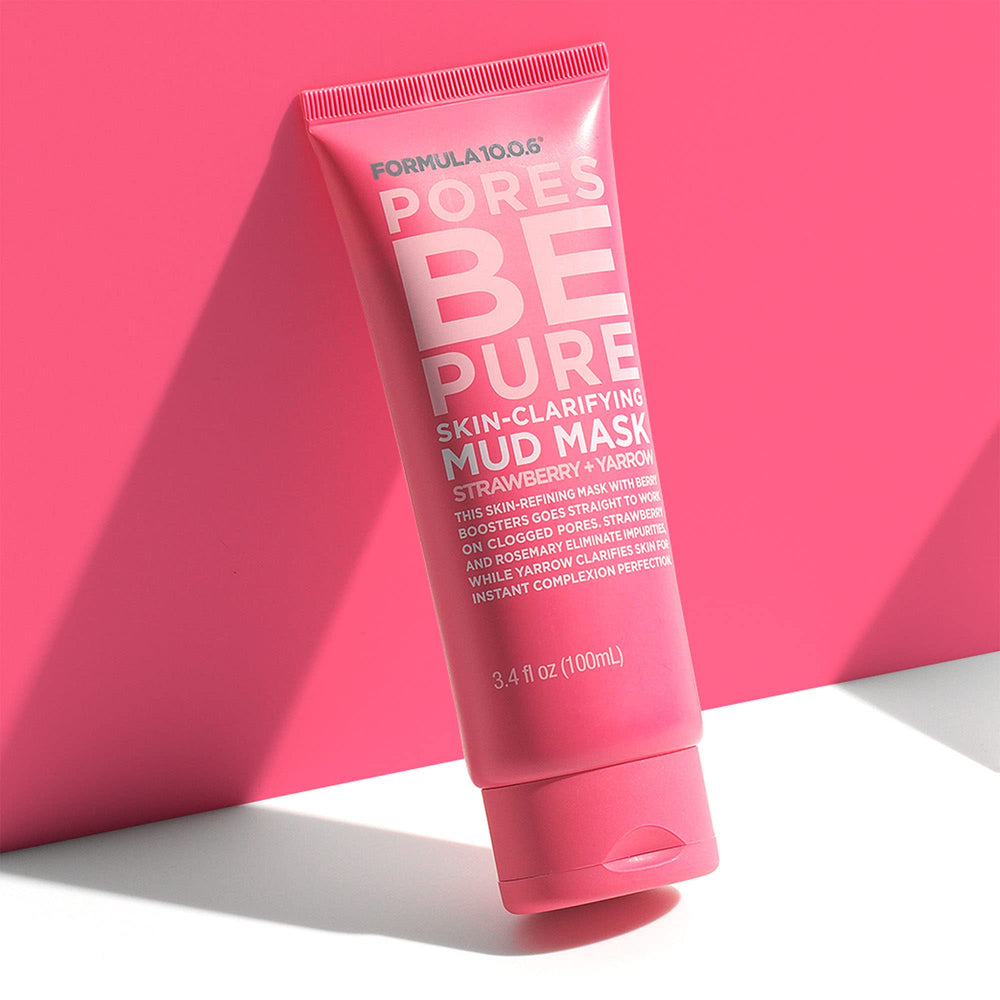 FORMULA 10.0.6 Pores Be Pure botanicals including strawberry and rosemary.