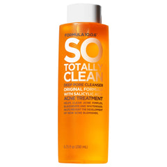 Formula 10.0.6 So Totally Clean bottle on shelf supports clearer-looking pores.