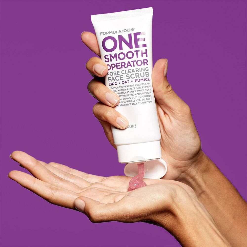 Vegan, paraben-free, cruelty-free badge signaling ethical skincare by Formula 10.0.6.