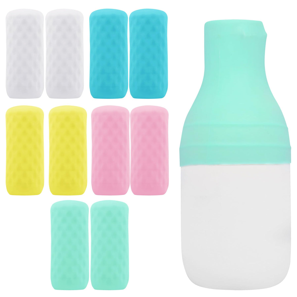 FOROUME silicone bottle cover travel pack prevents leaks in luggage.