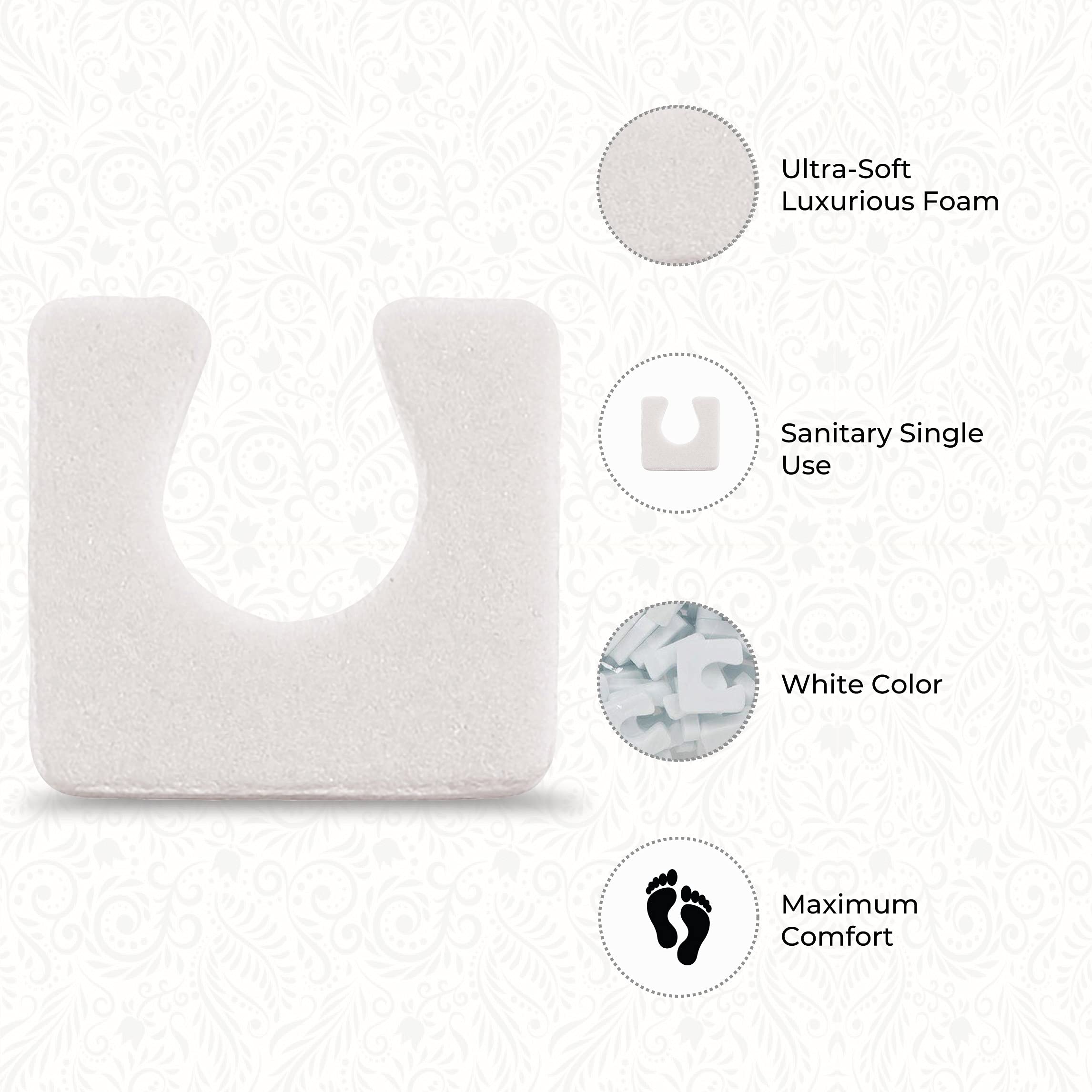 ForPro 144-count toe separators for salon or home use.