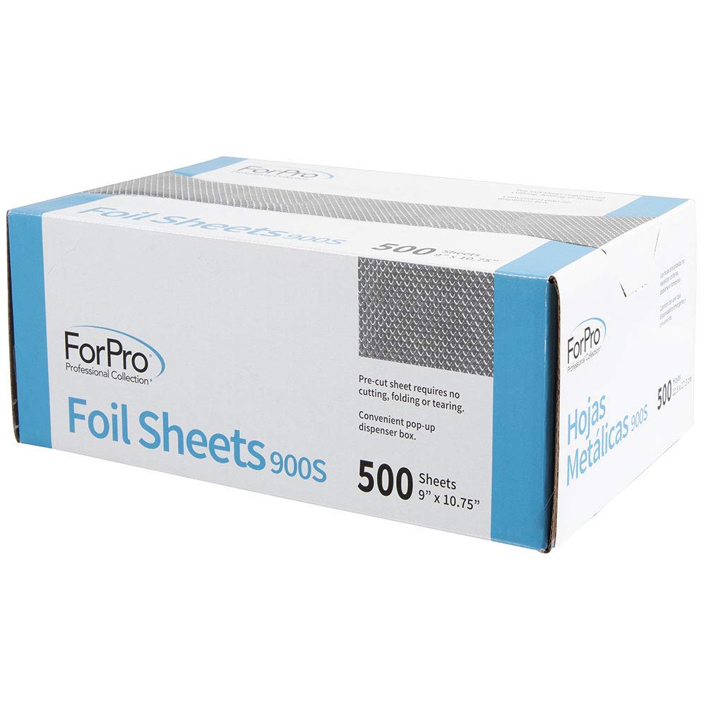 ForPro aluminum foil sheets designed for hair color application and highlighting