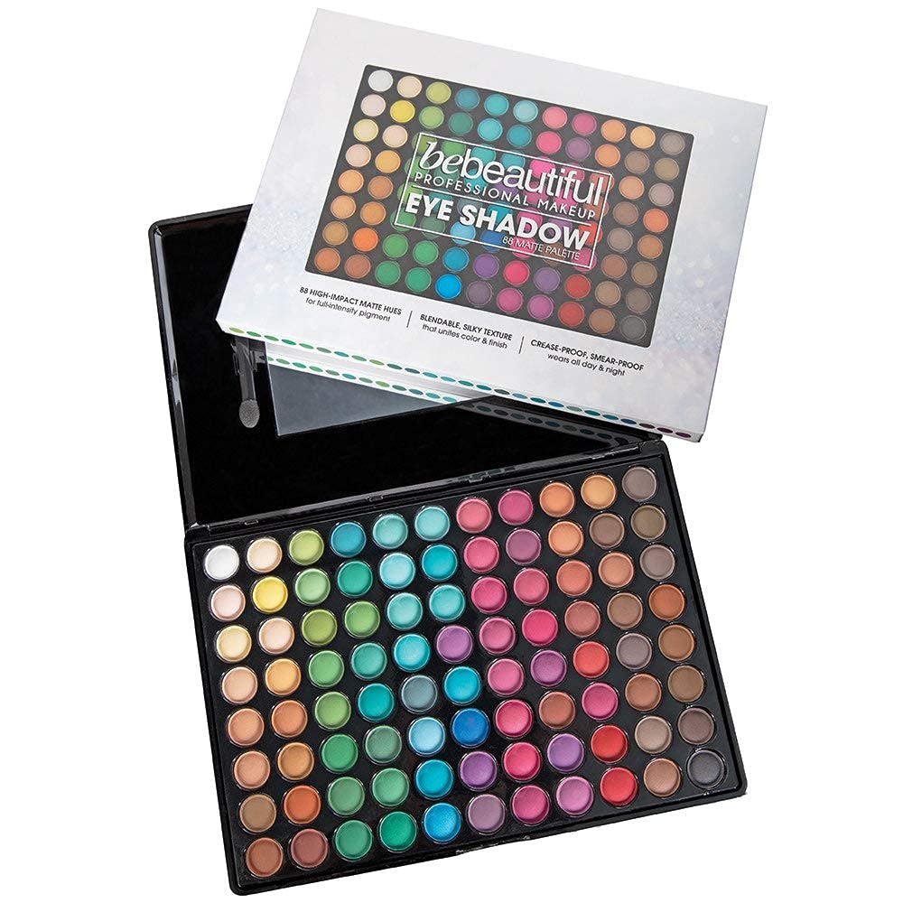 ForPro Bebeautiful Matte paleta abierta 88 tonos, muestra colores intensos